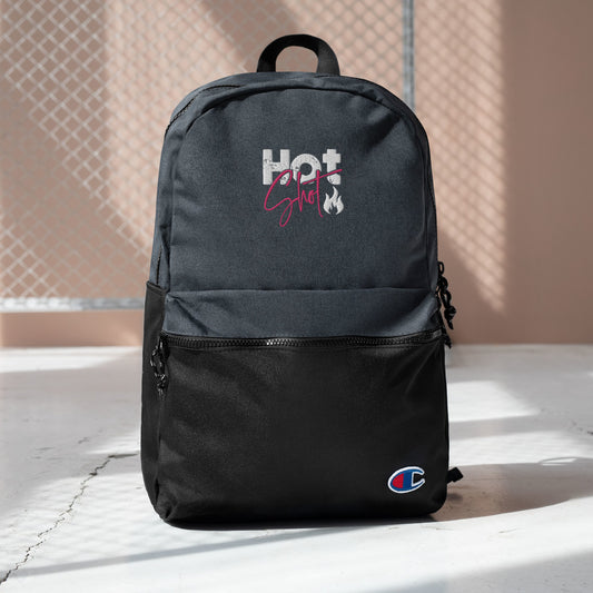 "Hot Shot" Embroidered Champion Backpack