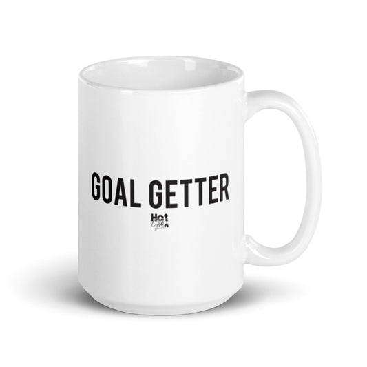 "Goal Getter" White glossy mug